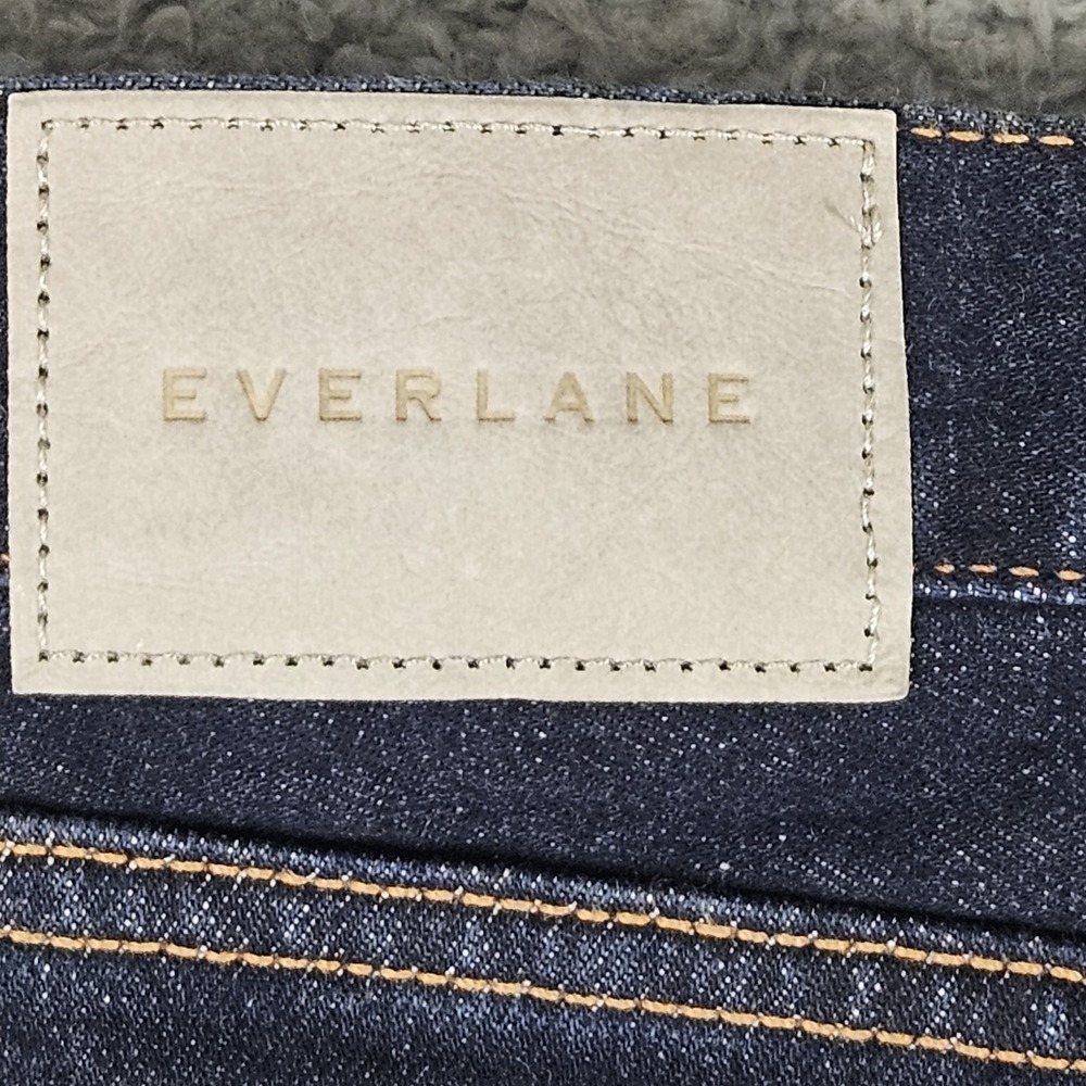 Everlane Slim Fit Jeans Men's 35x34 Dark Wash Organic Cotton Stretch Denim - Picture 9 of 12